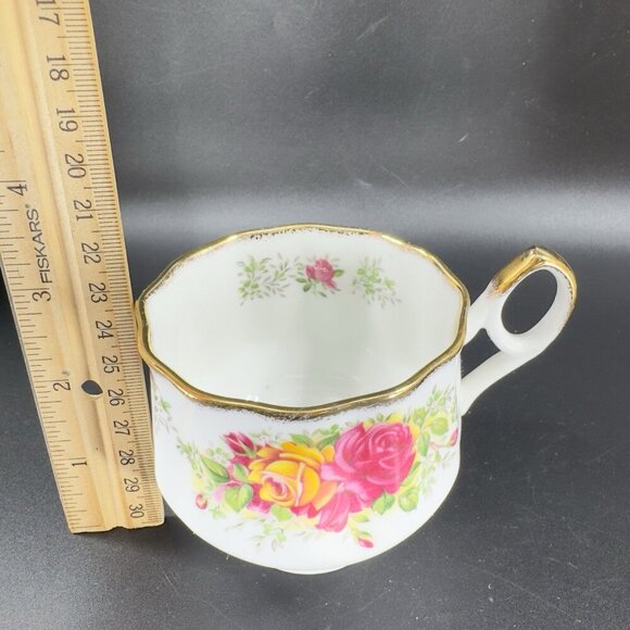 Queen's Rosina China Co Floral Teacup Saucer Set Fine Bone China Porcelain VTG - Picture 4 of 12